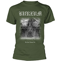 Burzum- Det Som Engang Var on an olive shirt