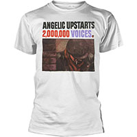 Angelic Upstarts- 2,000,000 Voices on a white shirt