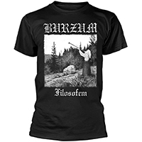 Burzum- Filosofem on front & back on a black shirt