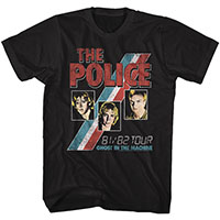 Police- 81/82 Ghost In The Machine Tour on a black shirt