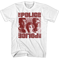 Police- Band Pic on a white shirt