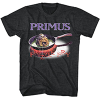 Primus- Frizzle Fry on a heather black shirt