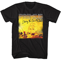 Primus- Sailing The Sea Of Cheese on a black shirt