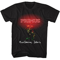 Primus- Miscellaneous Debris on a black shirt