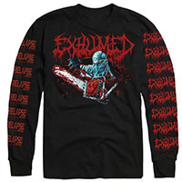 Exhumed- Horror on a black long sleeve shirt