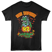 Rob Zombie- Rat Fink on a black shirt