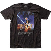 Star Wars- Return Of The Jedi Movie Poster on a black shirt (Sale price!)