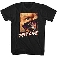 They Live- Sunglasses Movie Poster on a black shirt