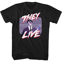 They Live- Politician On TV on a black shirt