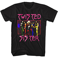 Twisted Sister- Fence Band Pic on a black shirt