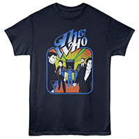 Who- Arcade on a navy shirt