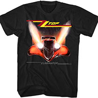 ZZ Top- Eliminator on a black shirt