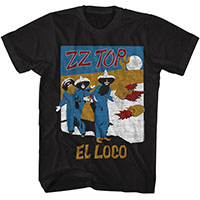 ZZ Top- El Loco on a black shirt
