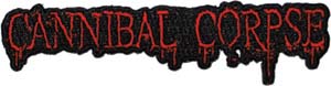 Cannibal Corpse- Die Cut Logo embroidered patch (ep284)