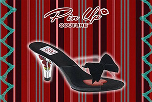 Belle Bow Platform Slide by Pin Up Couture / Demonia -  SALE 