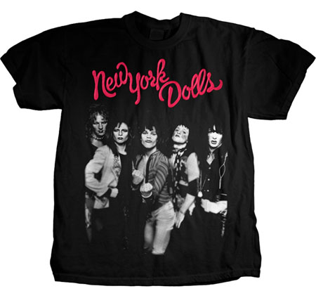 New York Dolls- Band Pic on a black shirt