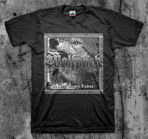Wolfpack- A New Dawn Fades on a black shirt (Sale price!)