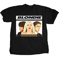 Blondie- Hot Lips Band Pic on a black shirt