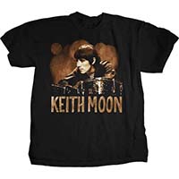 Keith Moon- Ready Steady Go (Drums Pic) on a black shirt