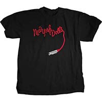New York Dolls- Lipstick Logo on a black shirt