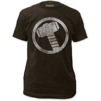 Marvel Comics- Thor Vintage Hammer on a charcoal shirt (Sale price!)