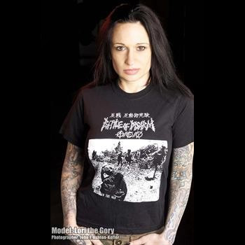 Battle Of Disarm- In The War on a black YOUTH sized shirt
