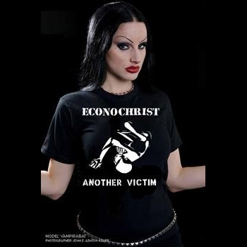 Econochrist- Another Victim (Body) on a black shirt (Sale price!)