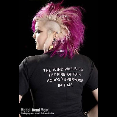Severed Head Of State- No Love Lost on front, Quote on back on a black YOUTH sized shirt