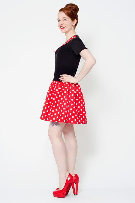 Pop Life Mod Dress by Putre-Fashion - in Black & Red Polka Dot - SALE
