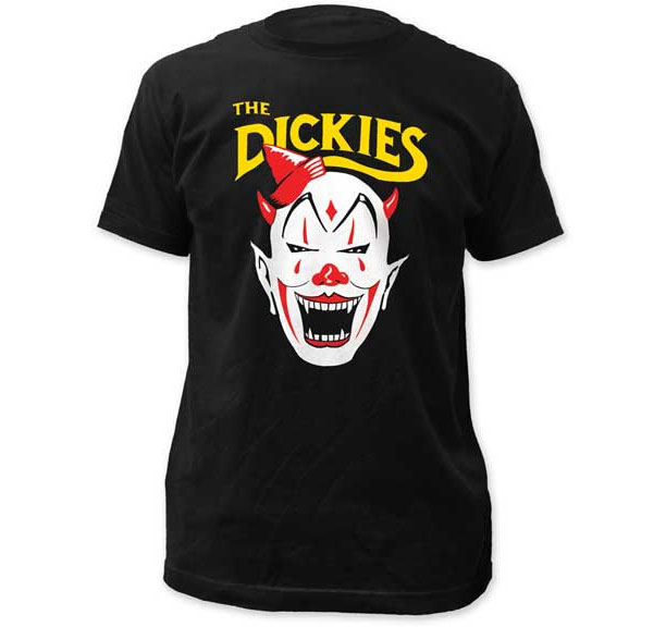 Dickies- Killer Klown on a black ringspun cotton shirt (Sale price!)
