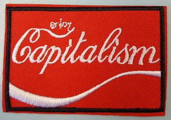 Enjoy Capitalism embroidered patch