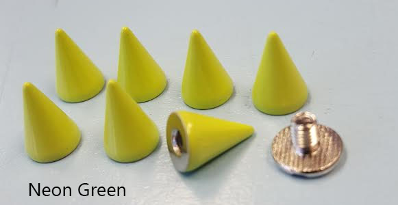 2/5" Cone Spike #1- VARIOUS COLORS (7x10mm)