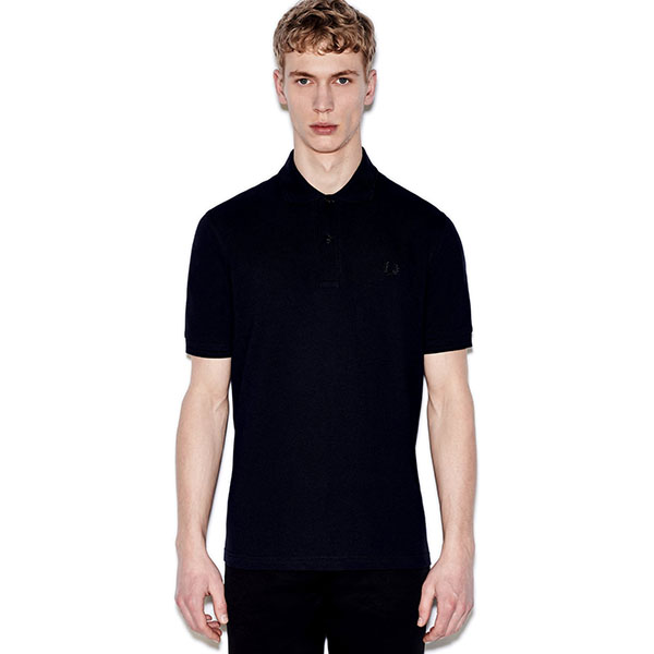 Fred Perry Laurel Collection Twin Tip Polo- Black (Made In England!)