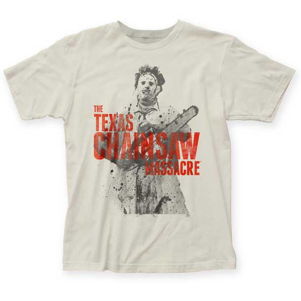 Texas Chainsaw Massacre- Leatherface Photo on a vintage white ringspun cotton shirt