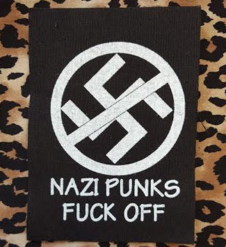 Nazi Punks Fuck Off cloth patch (cp99)