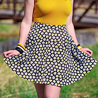 Sunny Side Up Skirt by Retrolicious