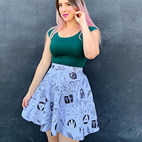 Spells Skater Skirt by Retrolicious  - SALE