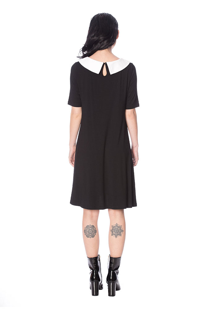 Mrs Not Nice Collar Dress by Banned Apparel  sz L only