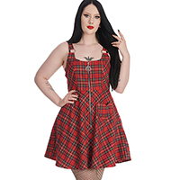 Addison Red Tartan Dress by Banned Apparel - Plus Size