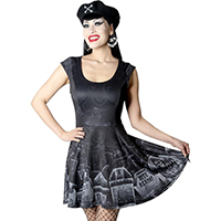 Tombstone Bats Skater Dress by Kreepsville 666 - SALE