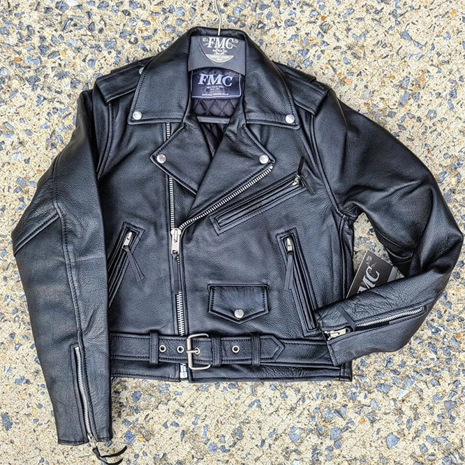 Bikerlicious Womens Soft Cowhide Motorcycle Jacket by First MFG