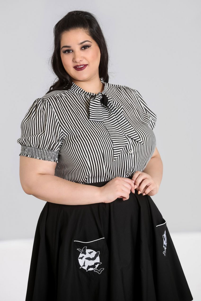 Plus Size Chiffon 50's Humbug Blouse by Hell Bunny sz 2X only - SALE