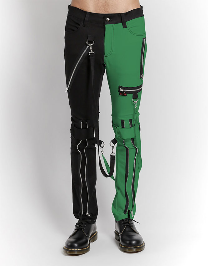 black and green tripp pants