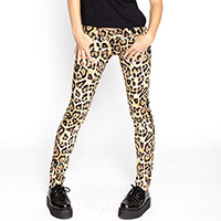 Natural Leopard- Girls Skinny T Back Jean by Tripp NYC - SALE sz 24 only
