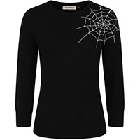 Alina Spiderweb Sweater by Banned Apparel 