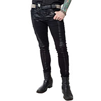 Kreepsville 666 Skeleton Bone Skinny Stretch Jeans - Black Bone