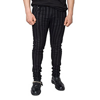 Kreepsville 666 Destroyer Striped Skinny Stretch Jeans 