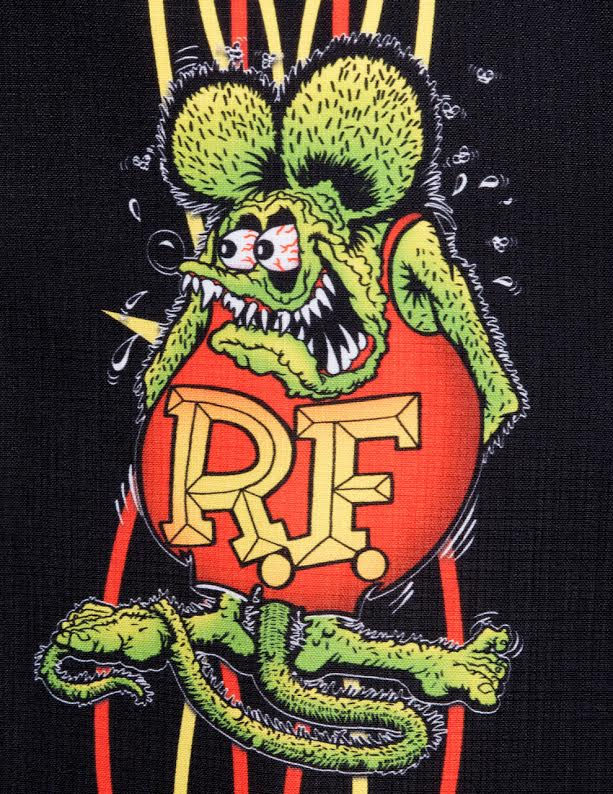 Rat Fink Pinstripe Button Up Panel Shirt by Steady Clothing - SALE