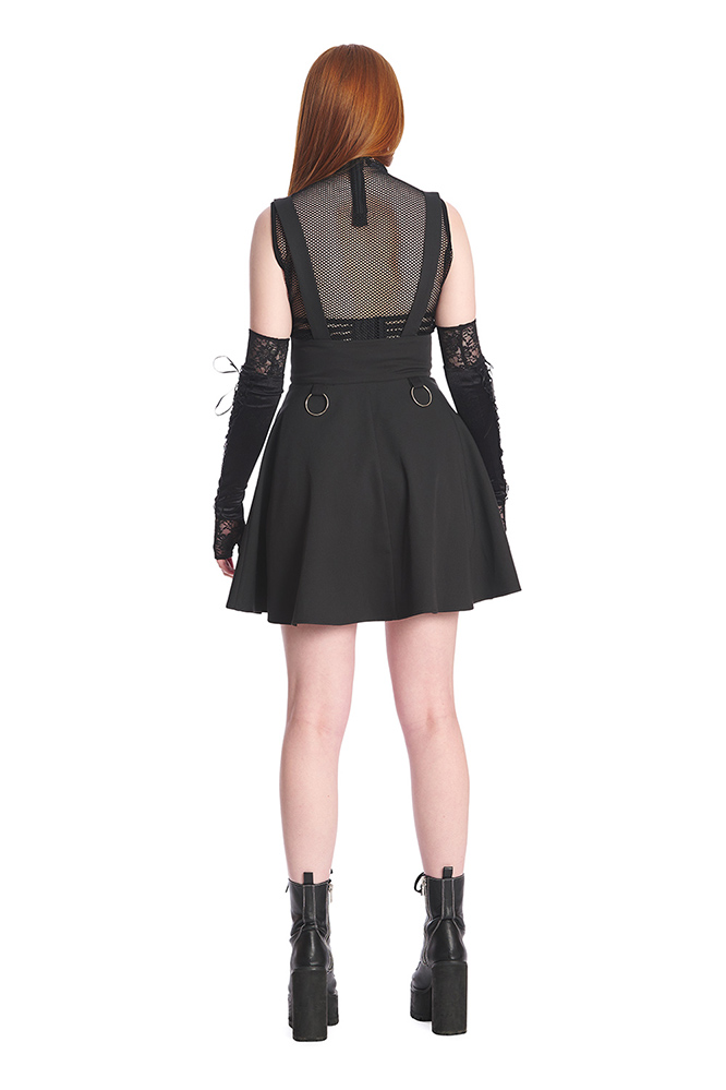Plus Size Valeria Black Suspender Skirt by Banned Apparel - SALE