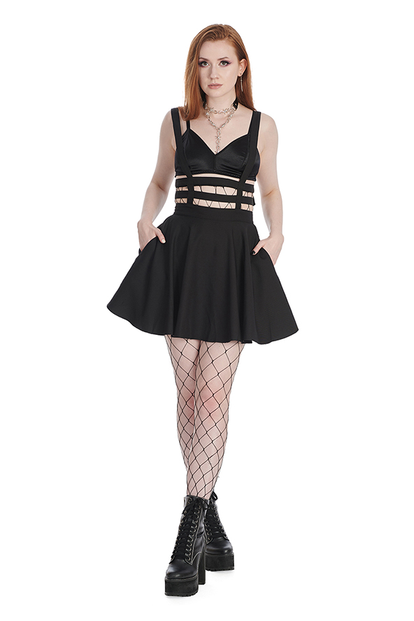 Lolita Black Harness Skirt by Banned Apparel 